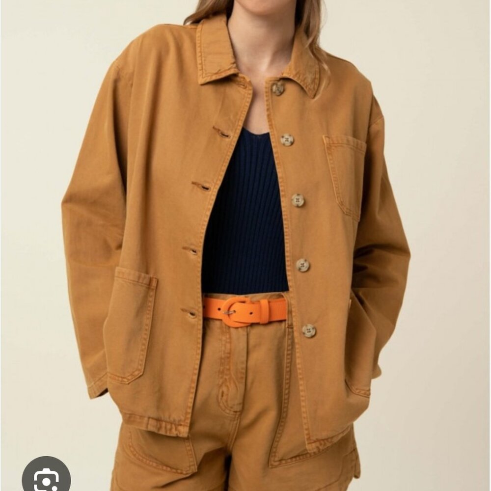 FRNCH Paris utility jacket sz L